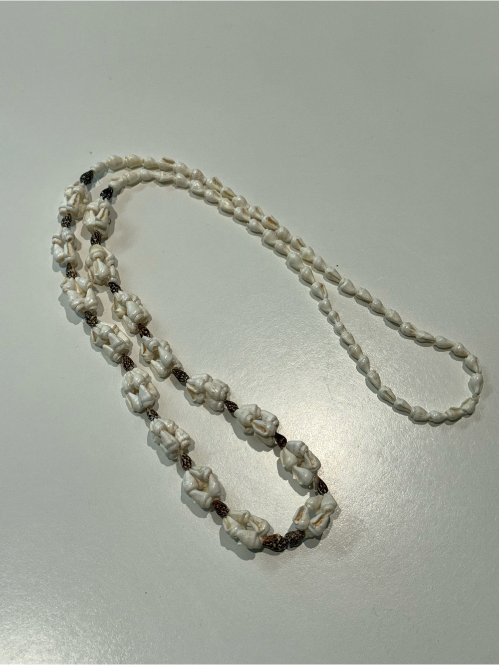 Knotted White Shell Statement Necklace - Timeless Beach Style